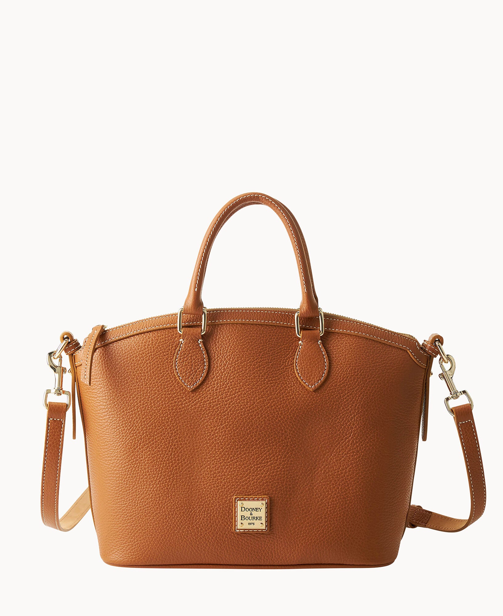 Lucca Leather Domed Satchel - Image 5
