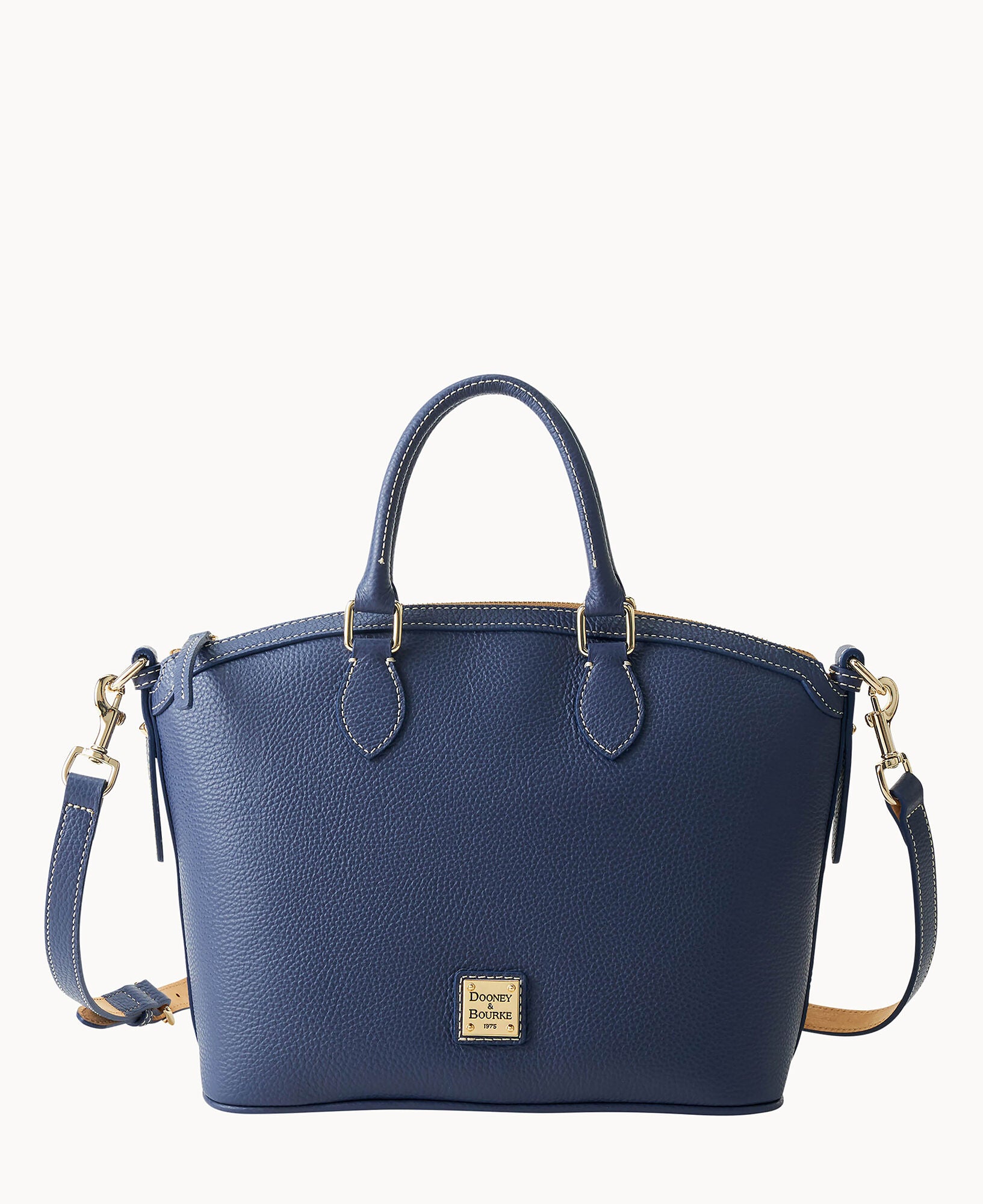 Lucca Leather Domed Satchel - Image 9