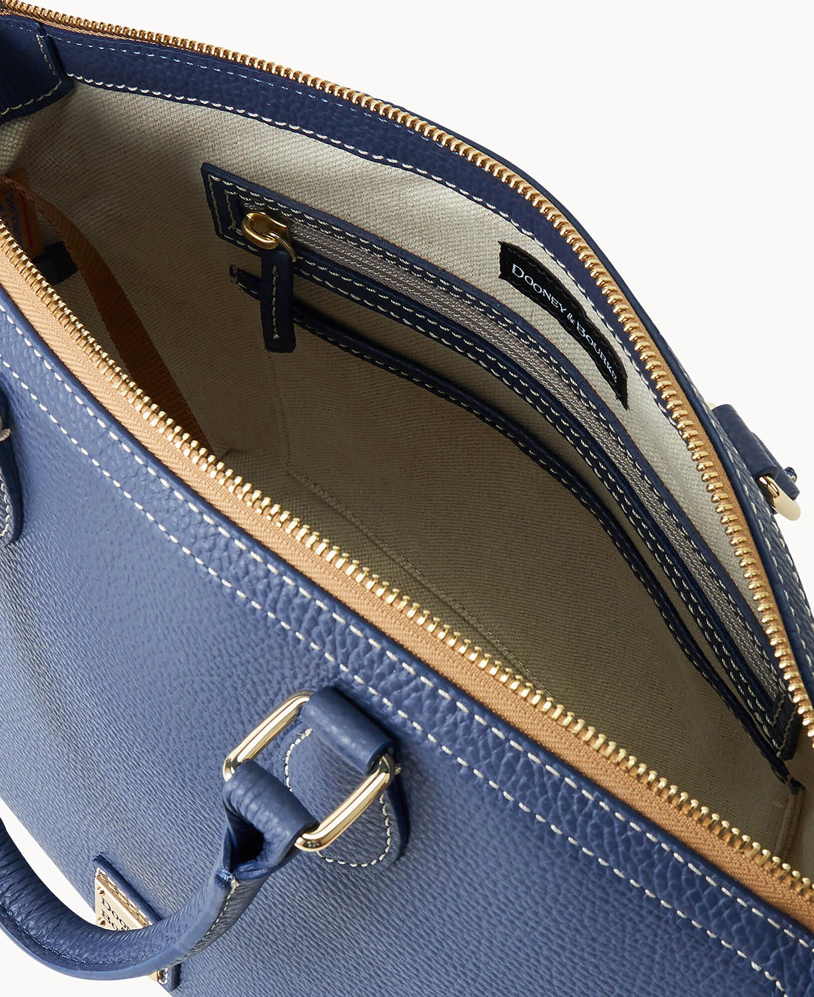 Lucca Leather Domed Satchel - Image 11