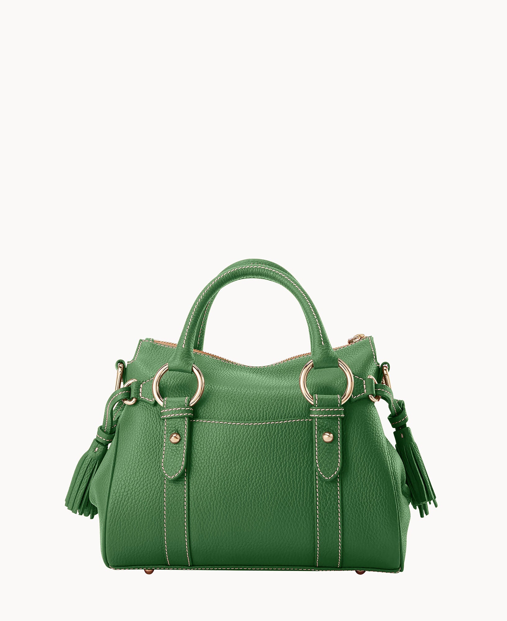 Lucca Leather Satchel With Pocket - Image 19