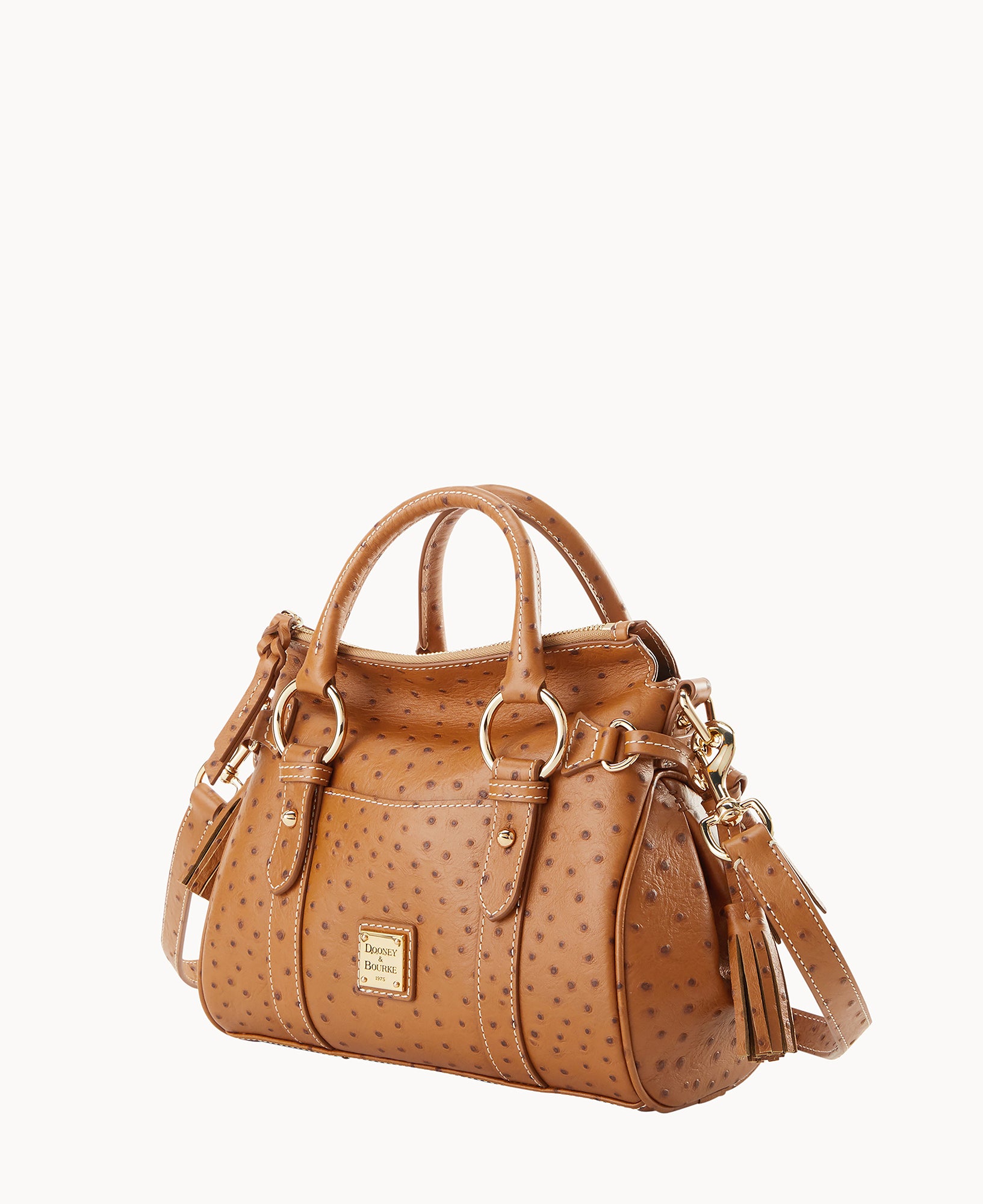 Ostrich Satchel With Pocket - Image 27