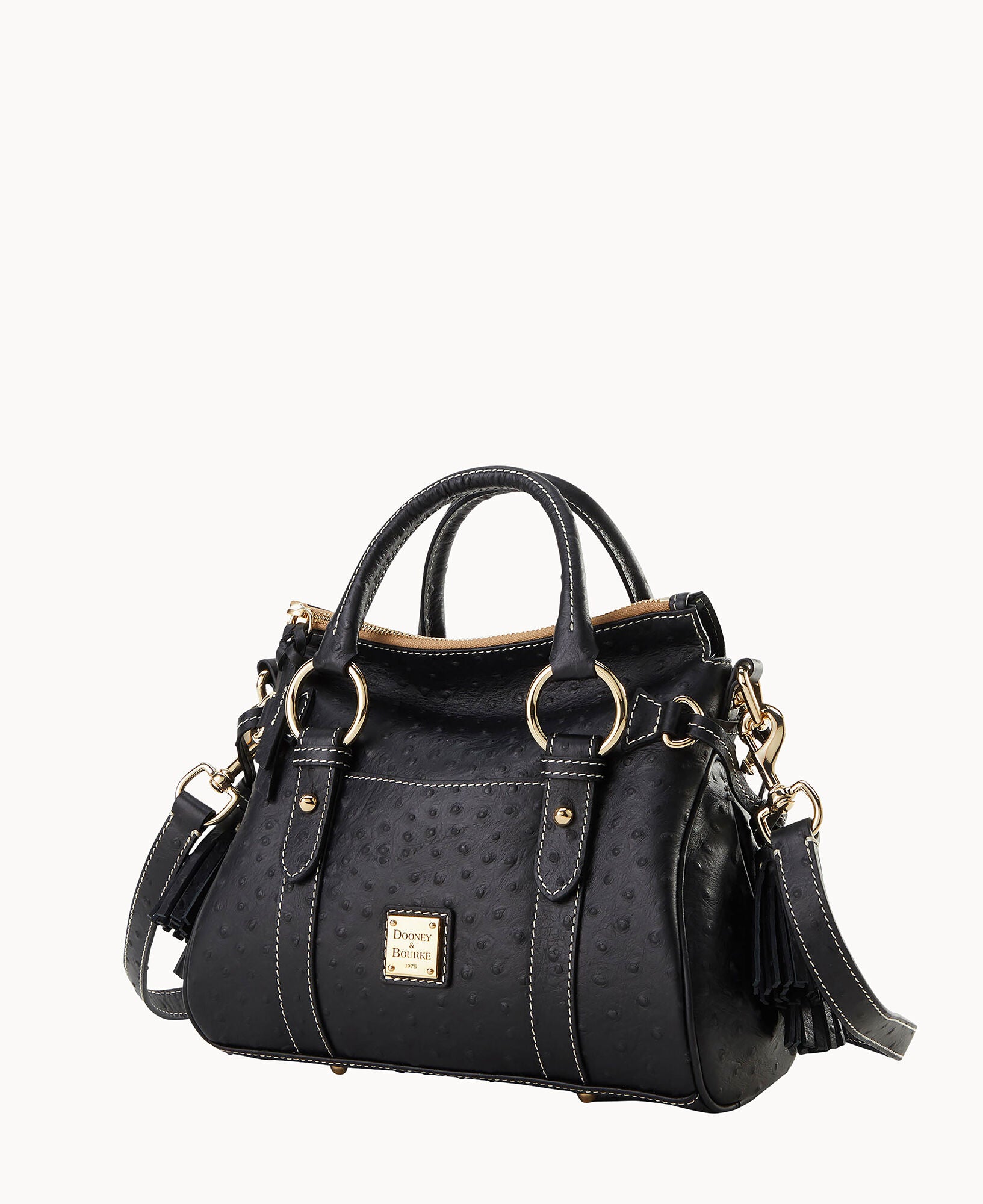 Ostrich Satchel With Pocket - Image 12