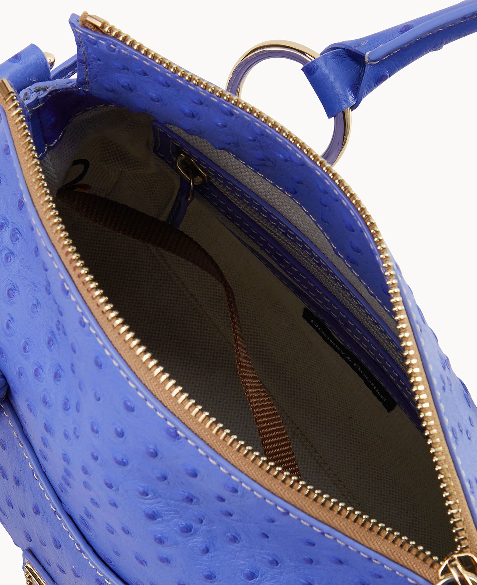 Ostrich Satchel With Pocket - Image 18