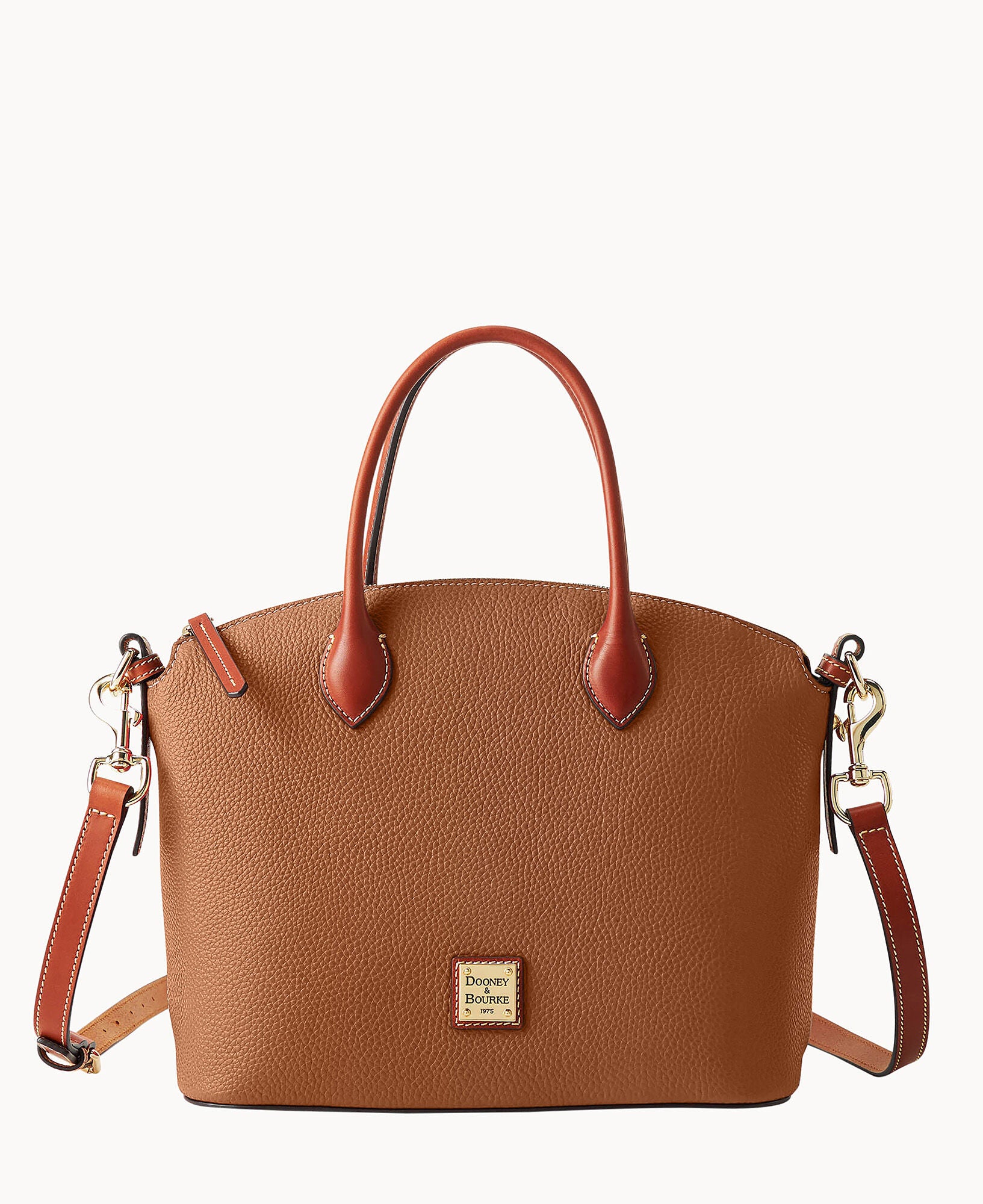 Pebble Grain Domed Satchel - Image 11