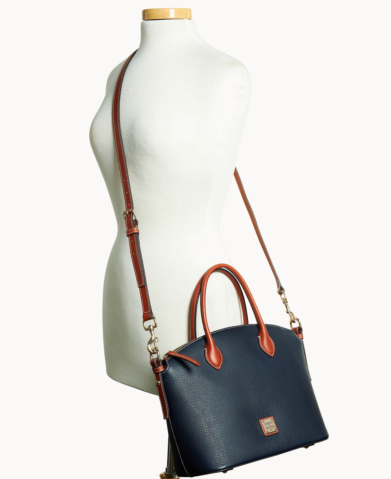 Pebble Grain Domed Satchel - Image 20