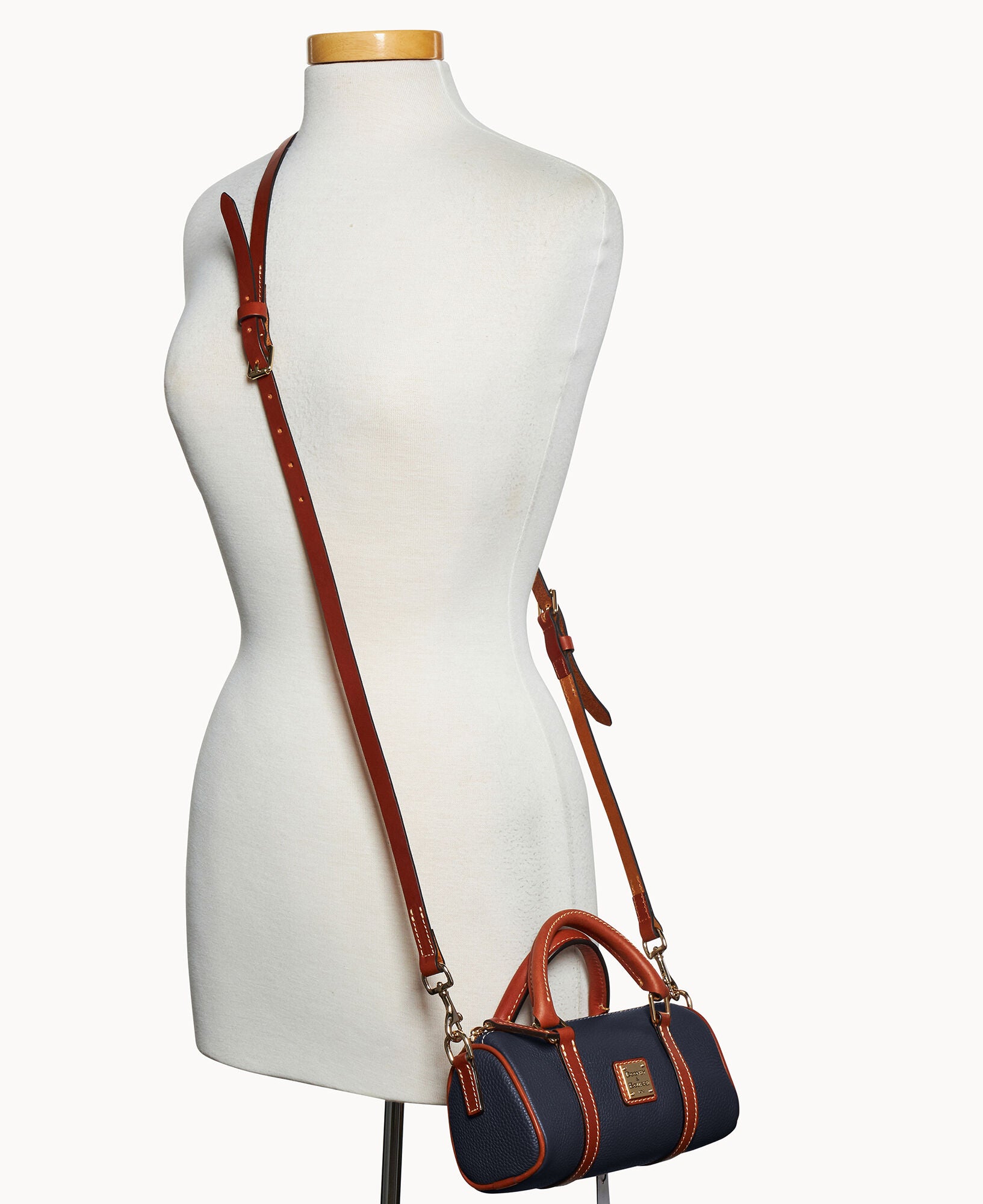 Pebble Grain Crossbody Barrel Satchel 20 - Image 20