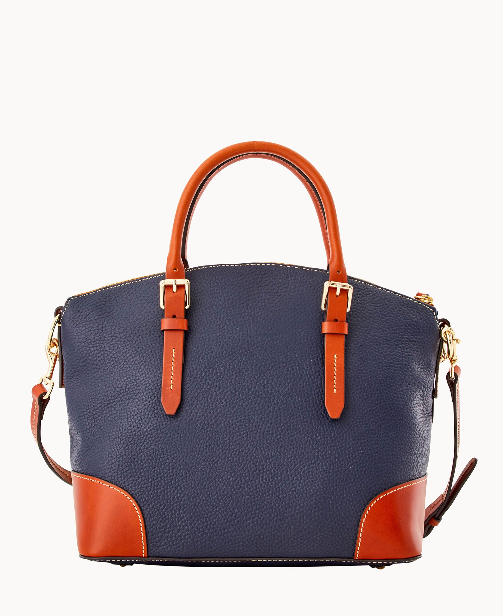 Pebble Grain Domed Satchel - Image 4