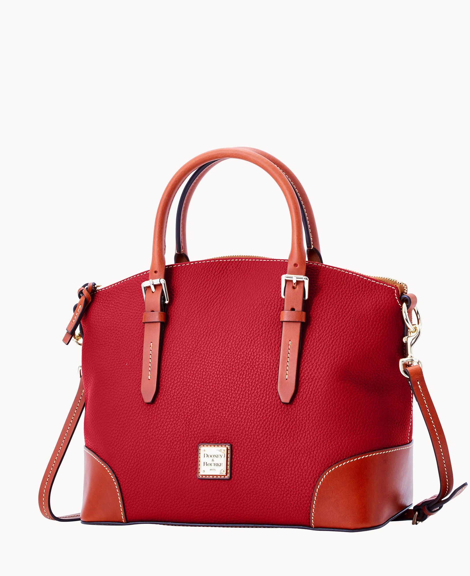 Pebble Grain Domed Satchel - Image 12