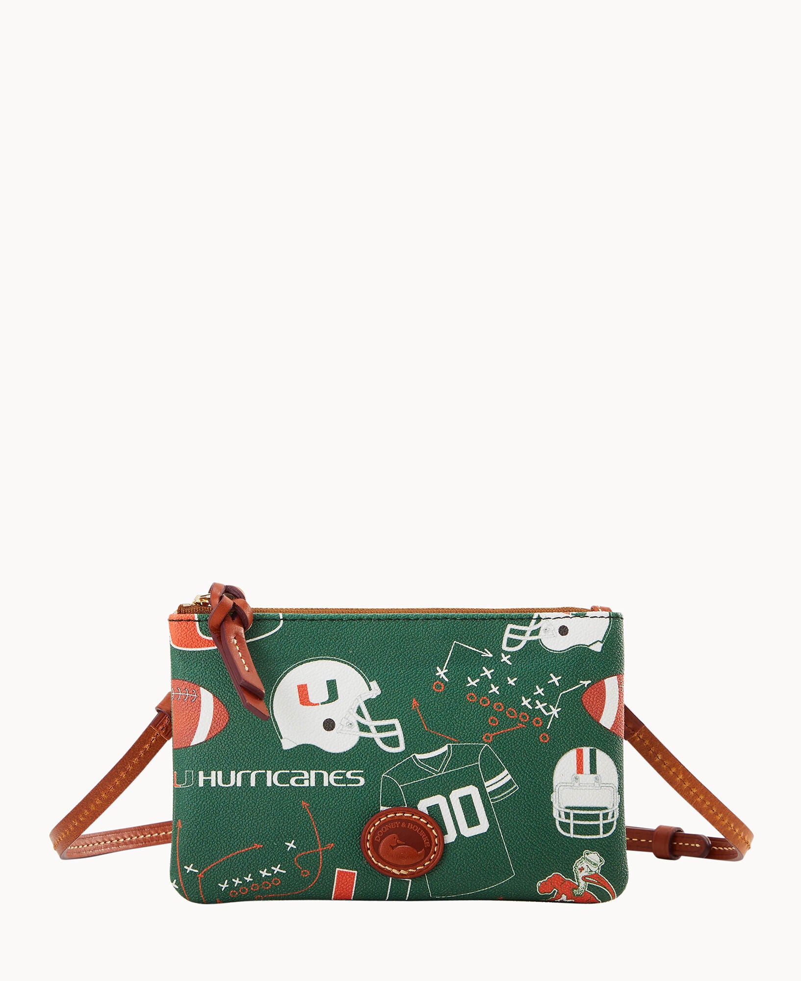 Collegiate University of Miami Top Zip Crossbody