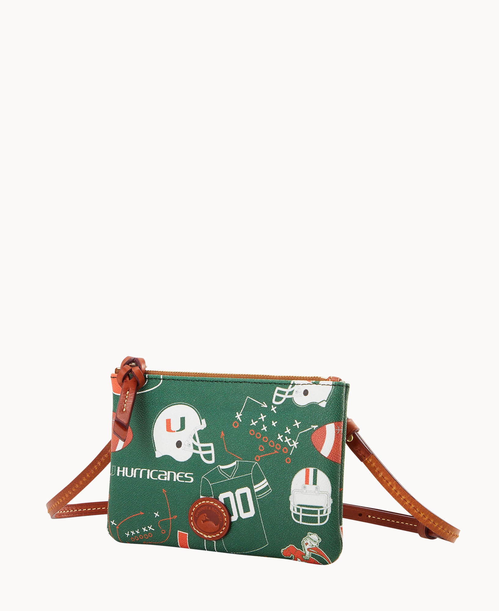 Collegiate University of Miami Top Zip Crossbody - Image 2