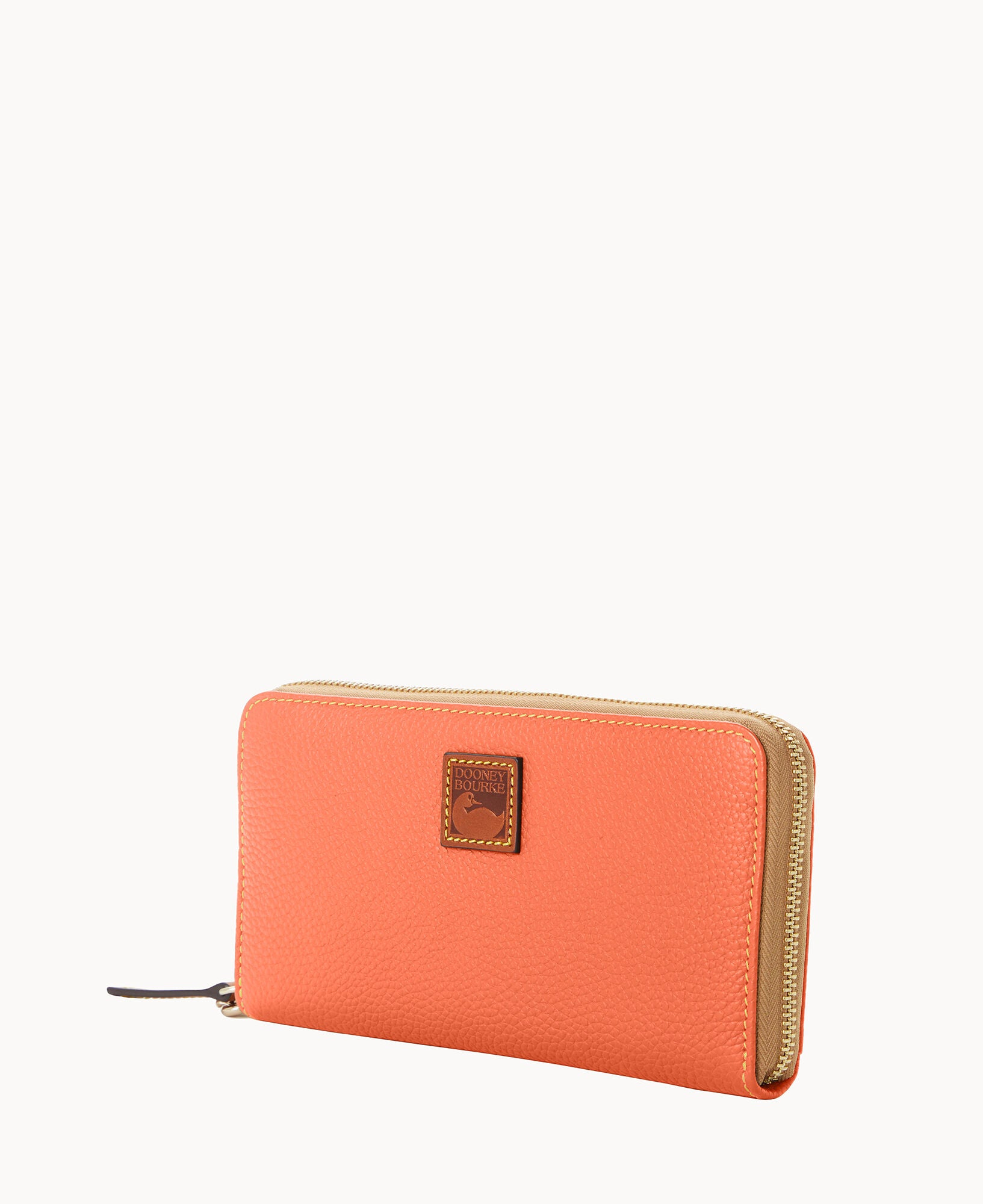 Pebble Grain Large Zip Around Wristlet - Image 26