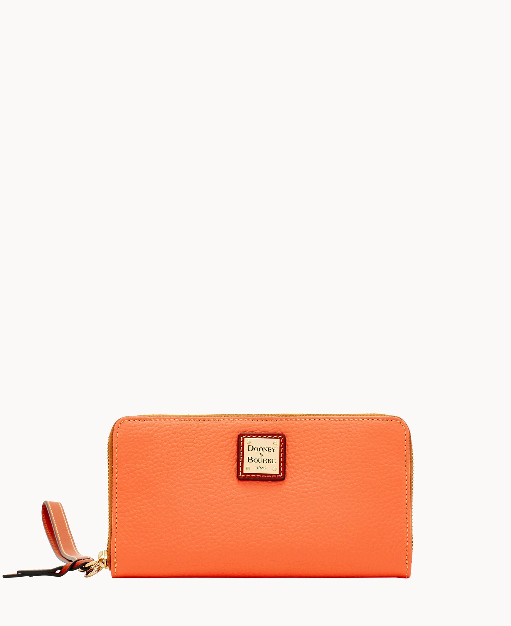 Pebble Grain Large Zip Around Wristlet - Image 10
