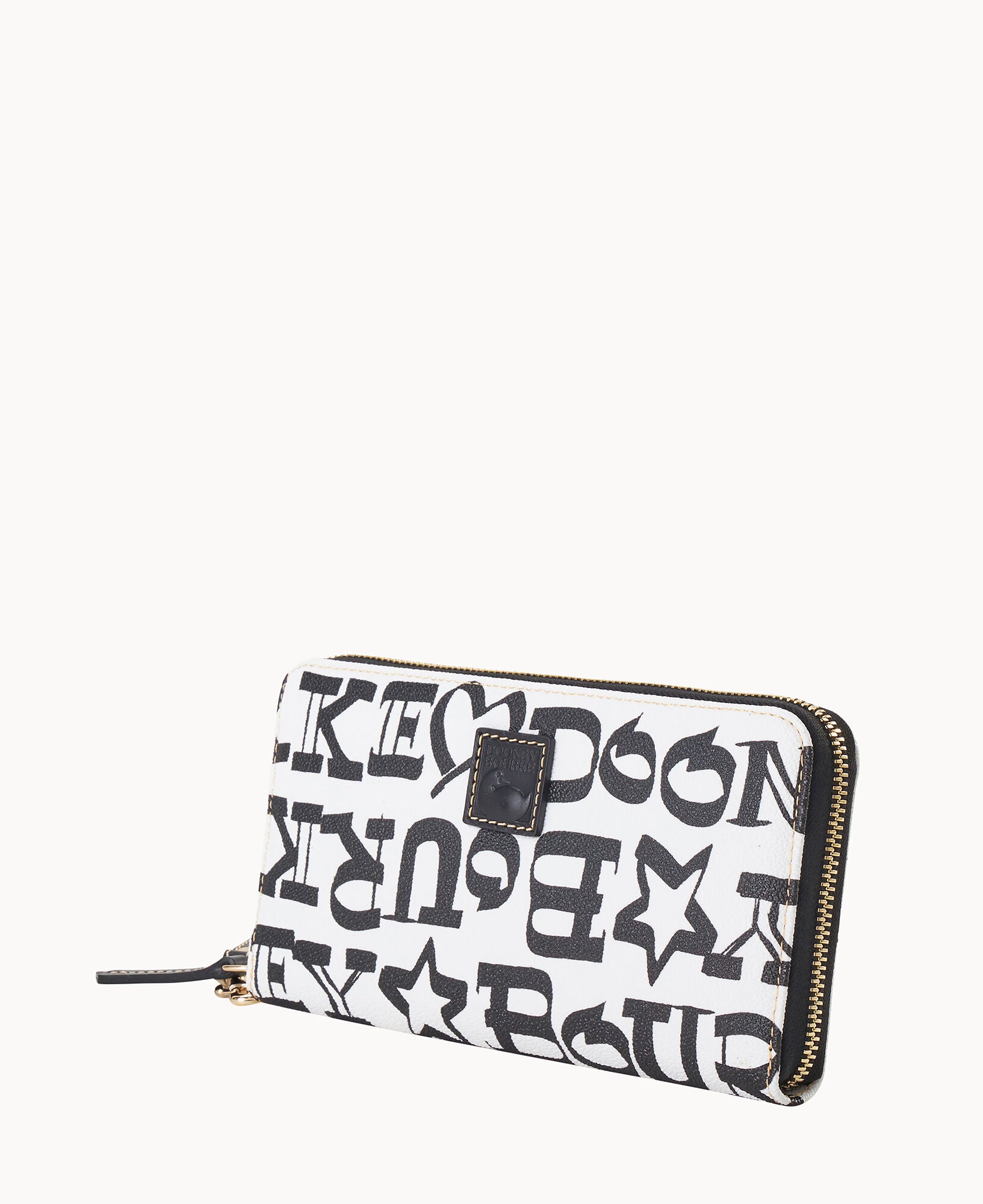 Doodle II Coated Cotton Large Zip Around Wristlet - Image 2