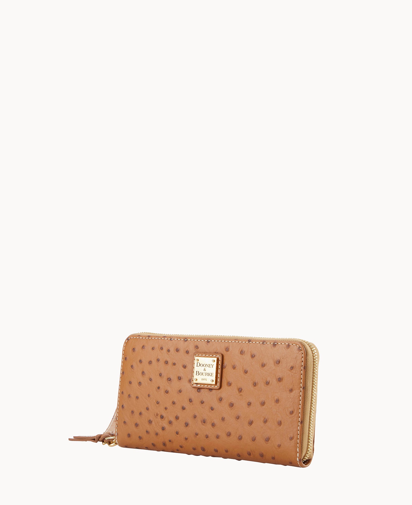 Ostrich Large Zip Around Wristlet - Image 23