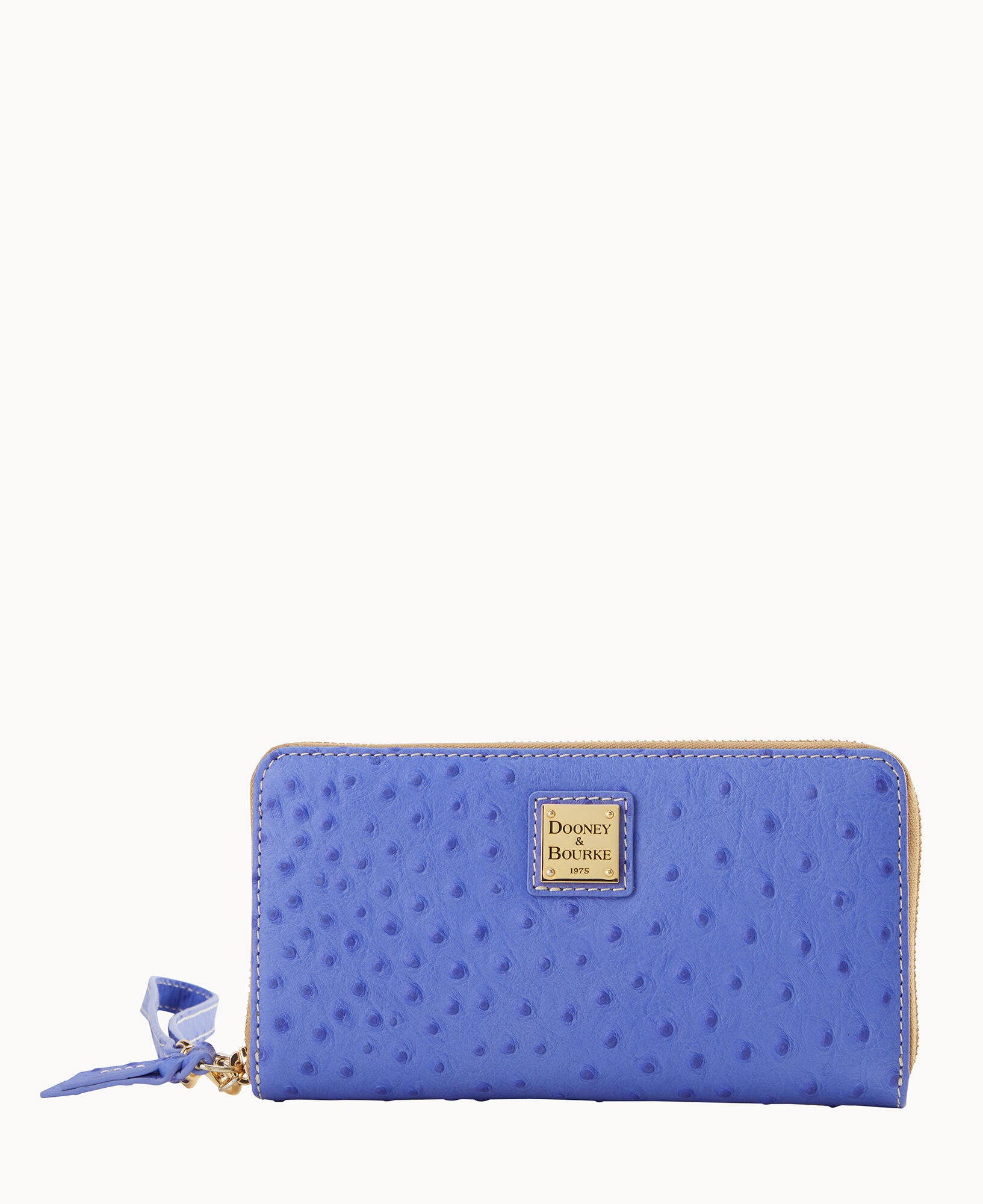 Ostrich Large Zip Around Wristlet - Image 19