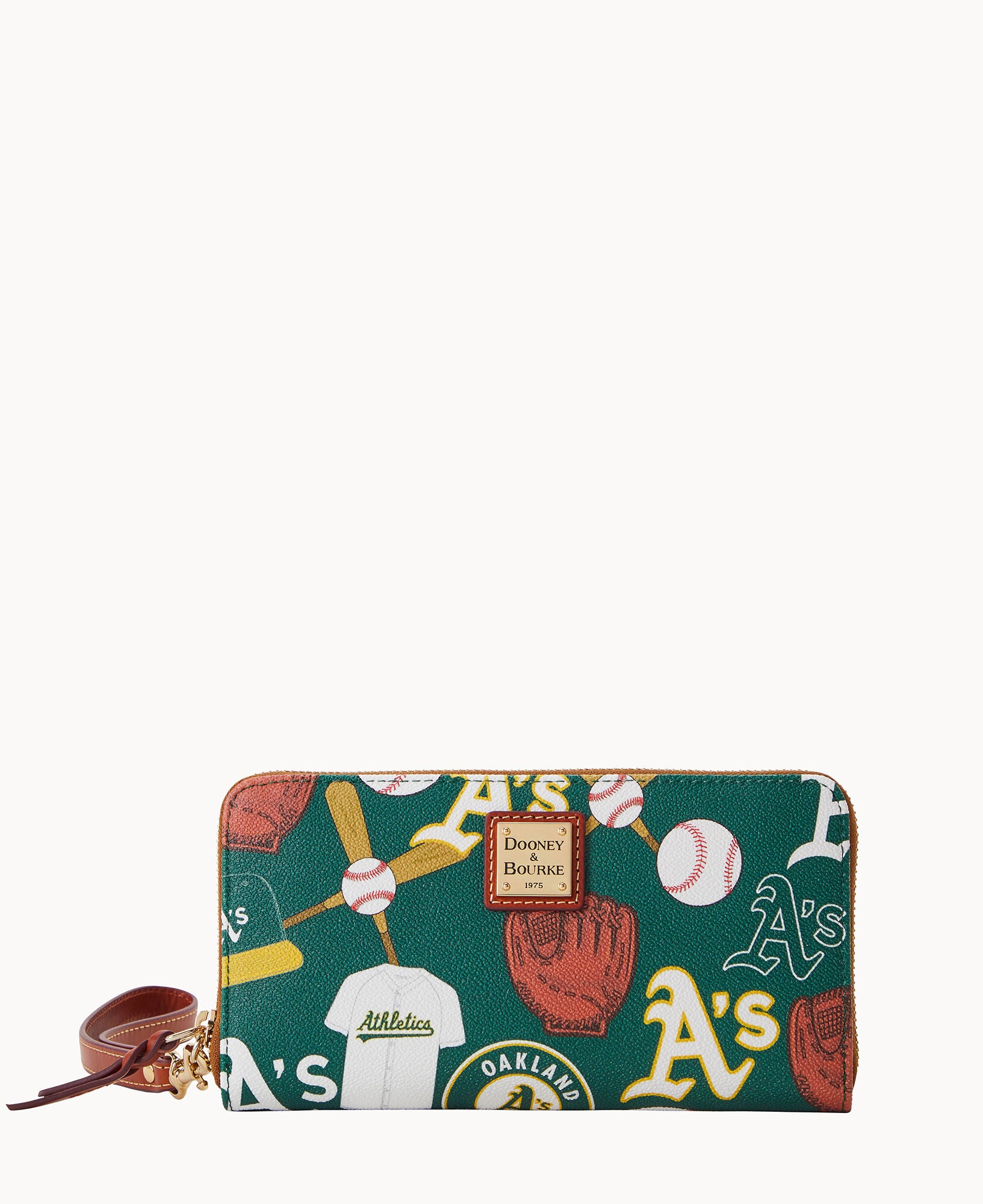 MLB Athletics Large Zip Around Wristlet - Image 4