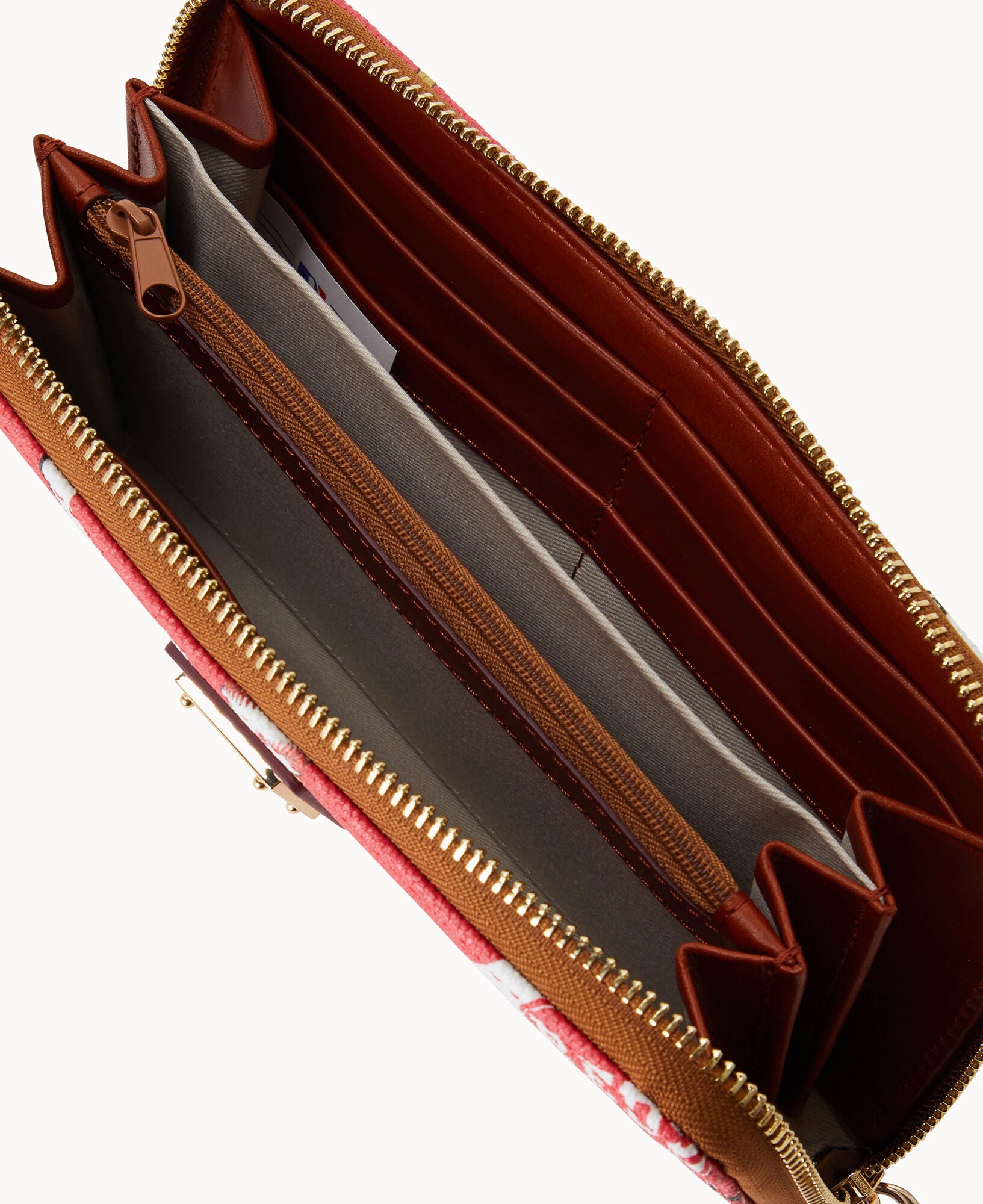 MLB Reds Large Zip Around Wristlet - Image 3