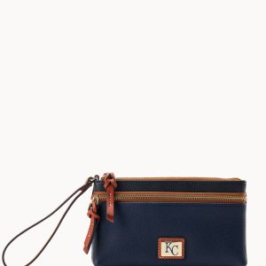 MLB Royals Double Zip Wristlet