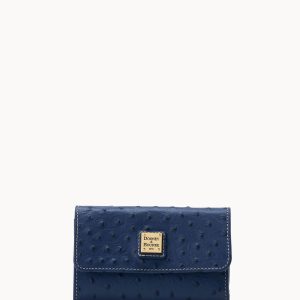 Ostrich Flap Wallet