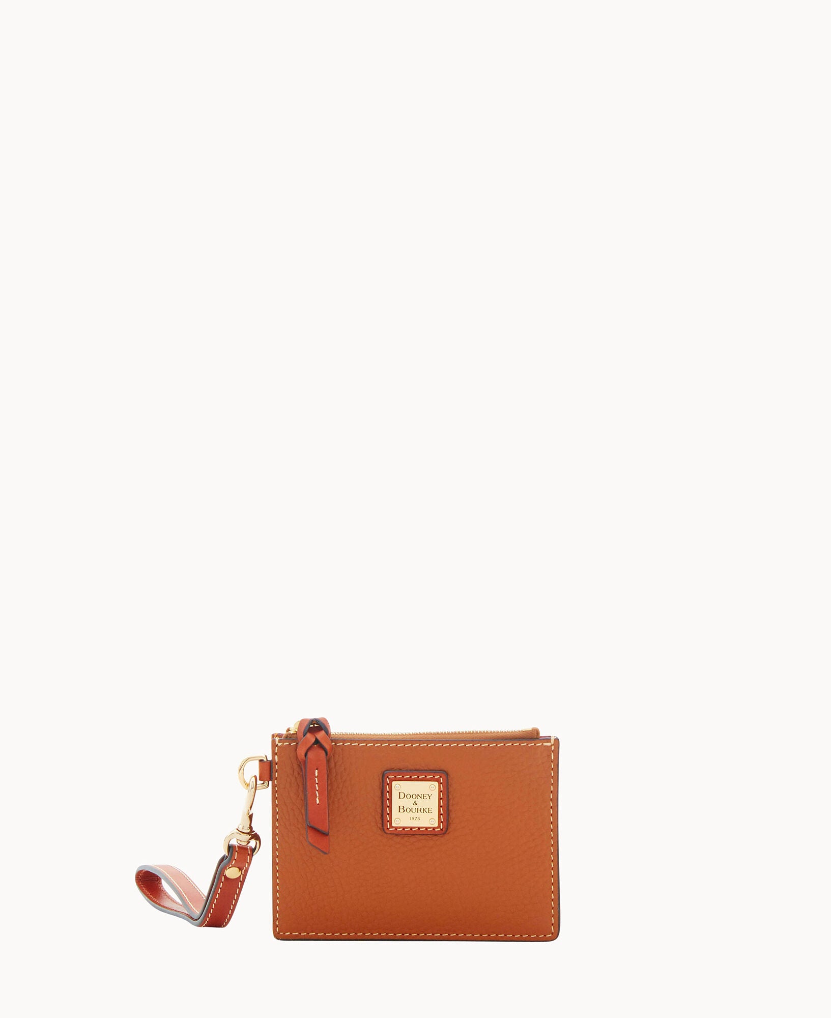 Pebble Grain Zip Top Card Case Wristlet - Image 13