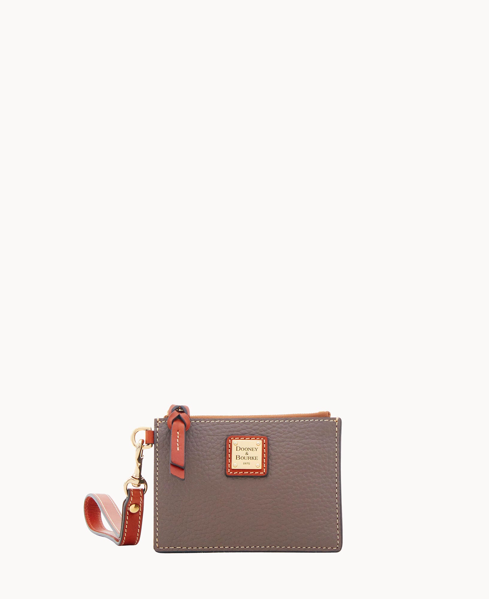 Pebble Grain Zip Top Card Case Wristlet - Image 5