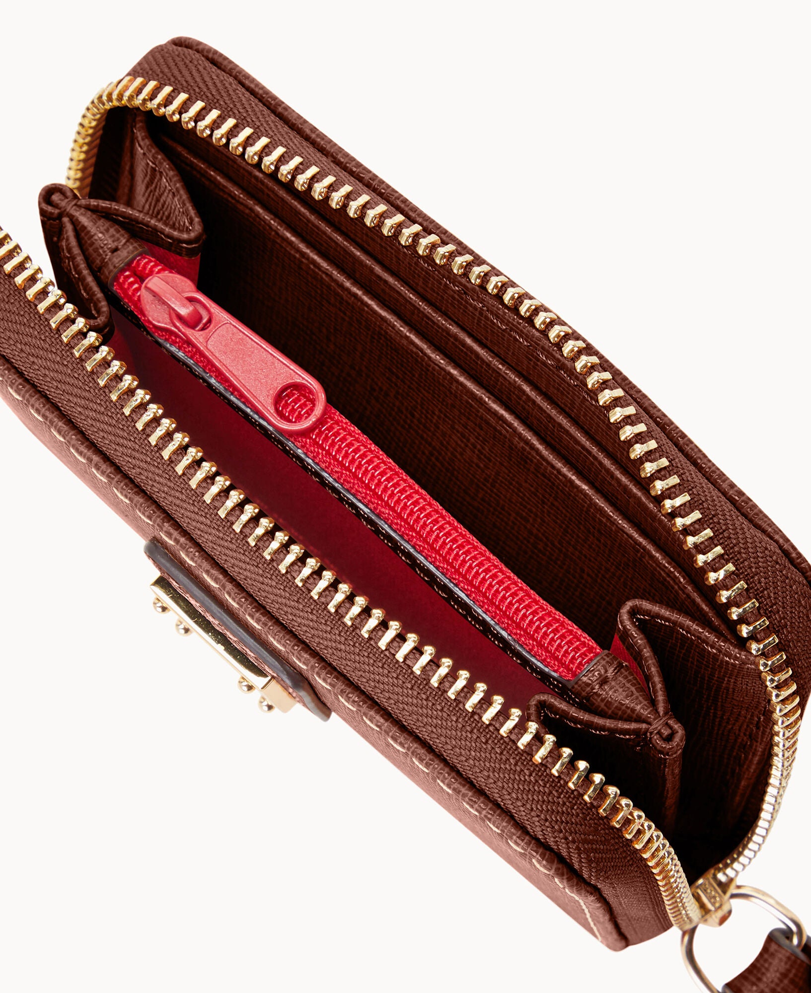 Saffiano Large Zip Around Credit Card Case - Image 9
