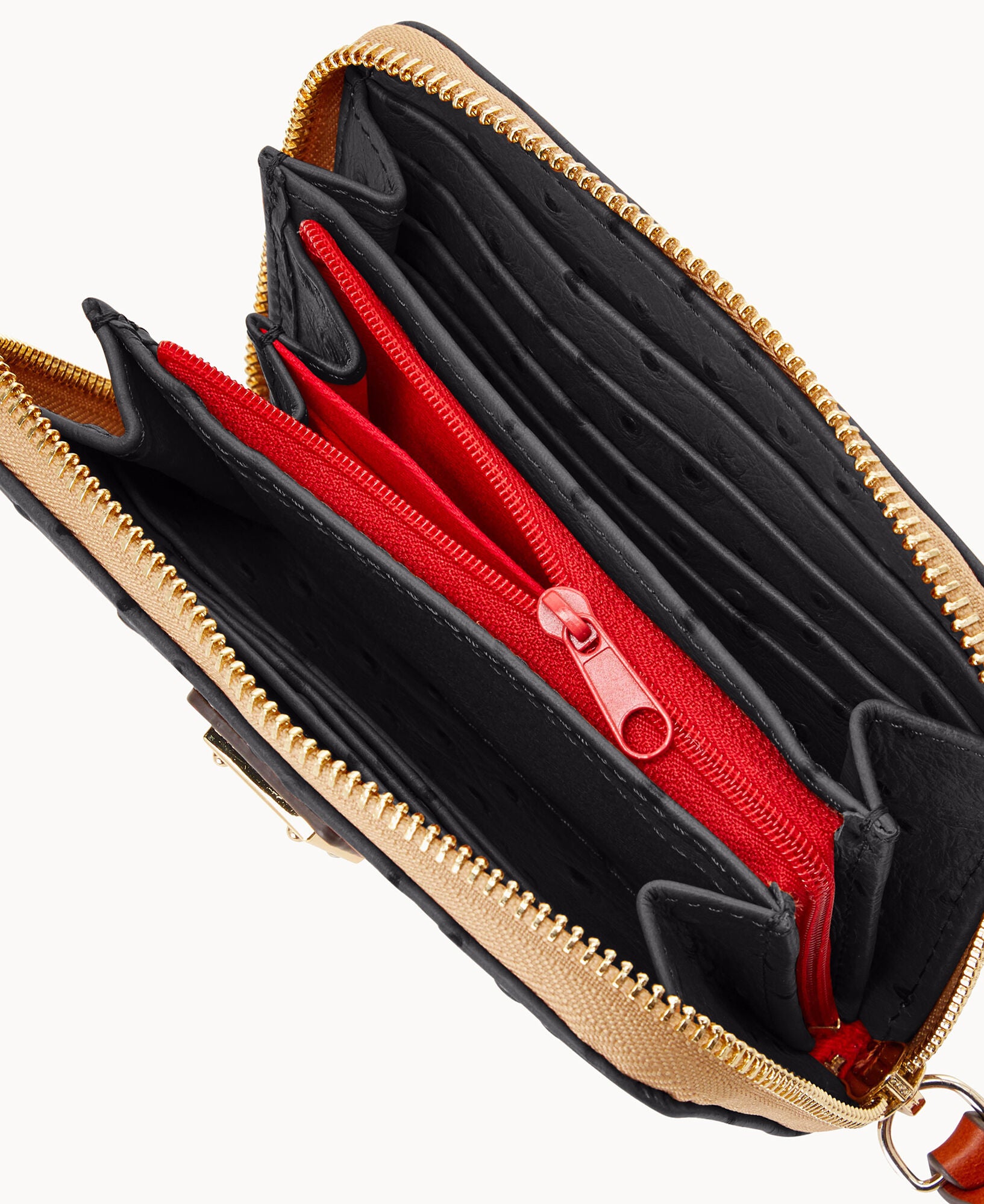 Ostrich Medium Zip Around Wallet - Image 3