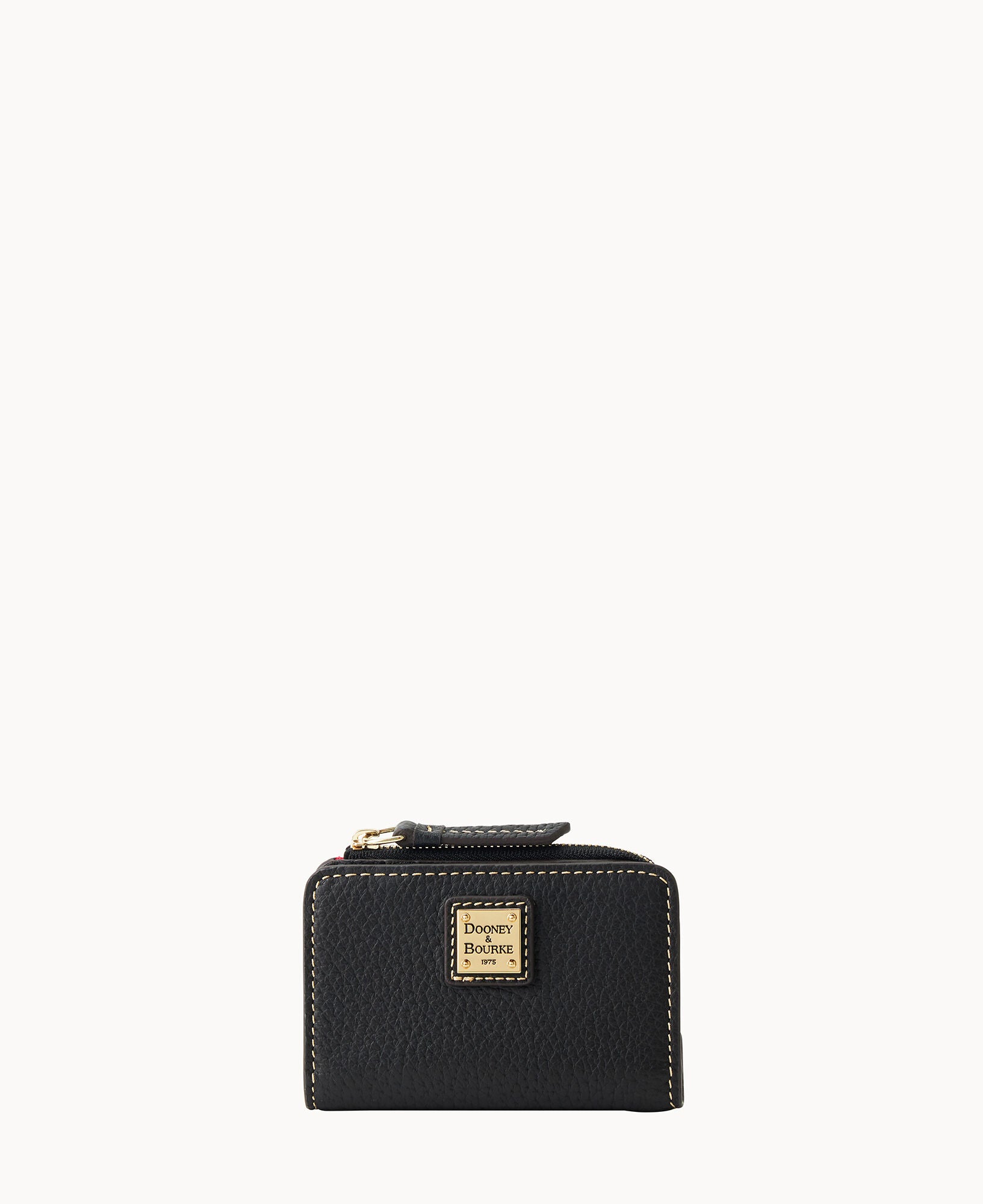 Pebble Grain Zip Credit Card Wallet 12