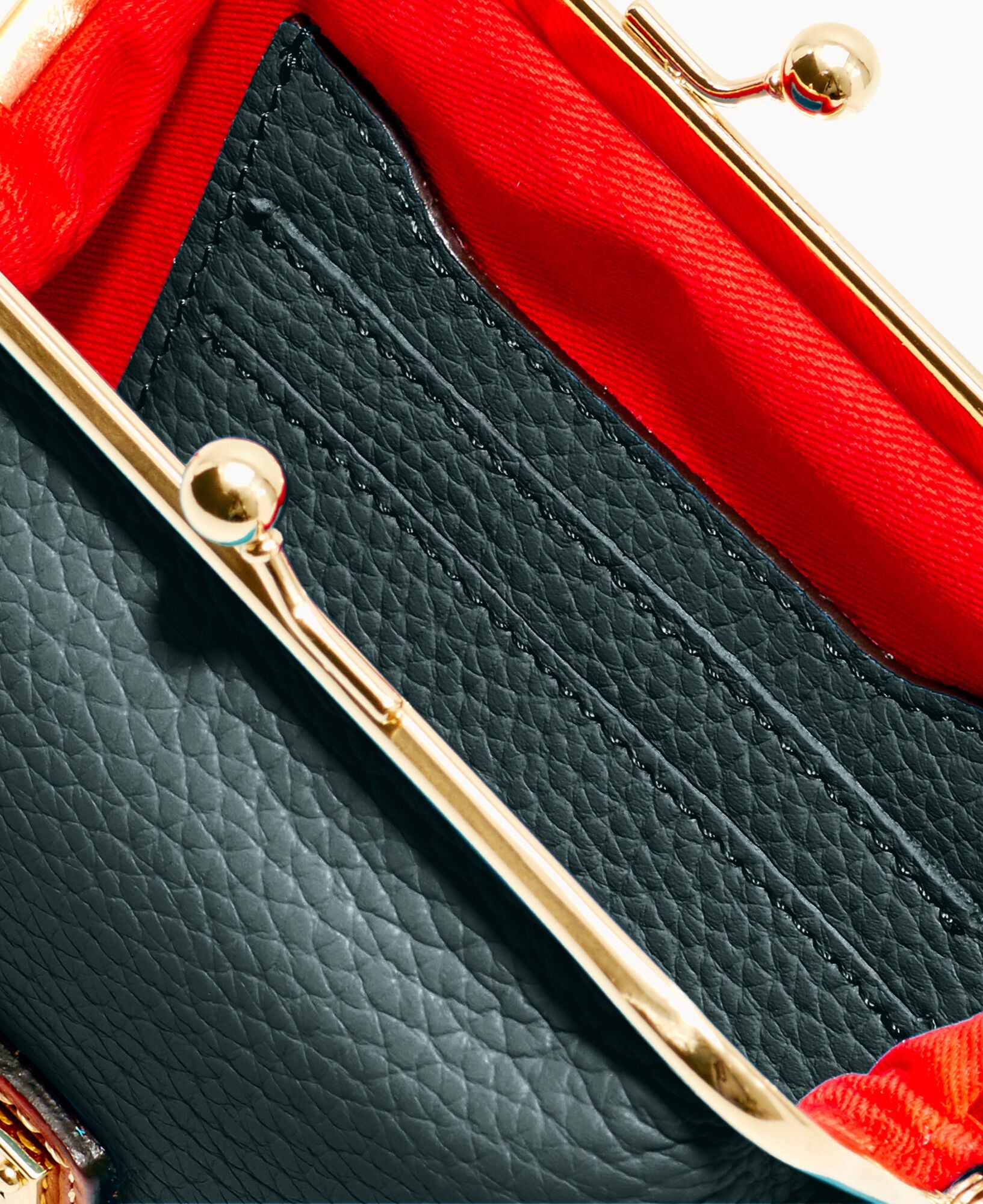 Pebble Grain Large Framed Purse - Image 3