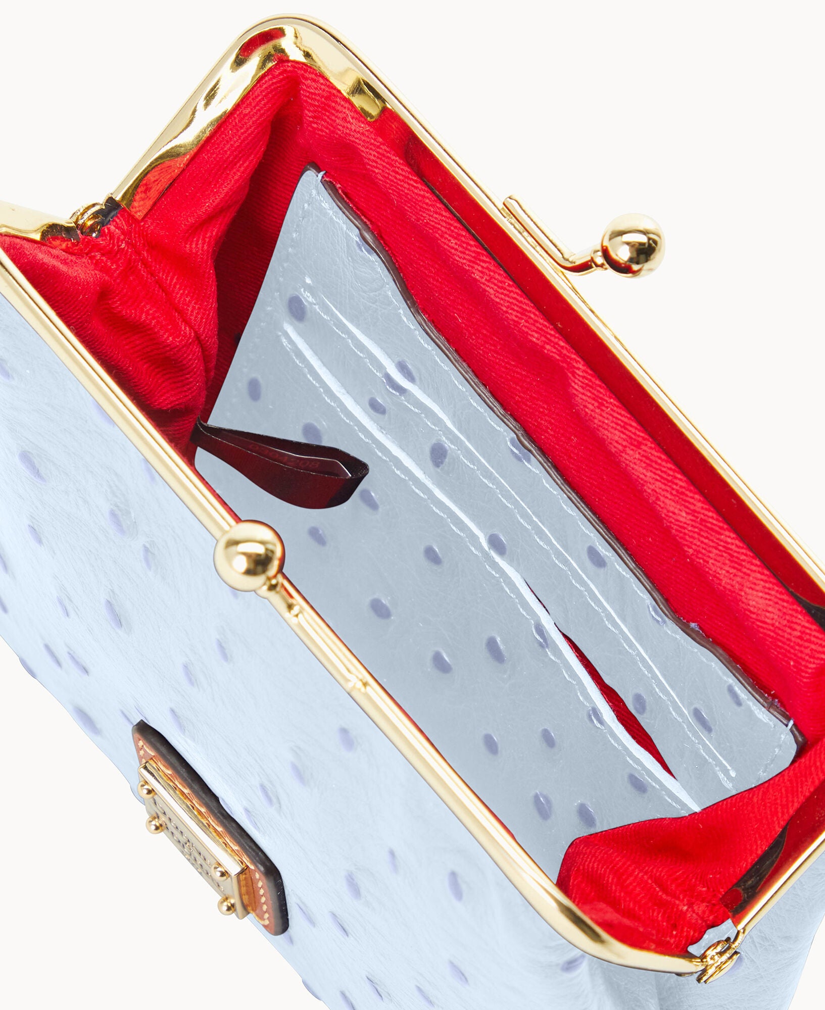 Ostrich Large Framed Purse - Image 12