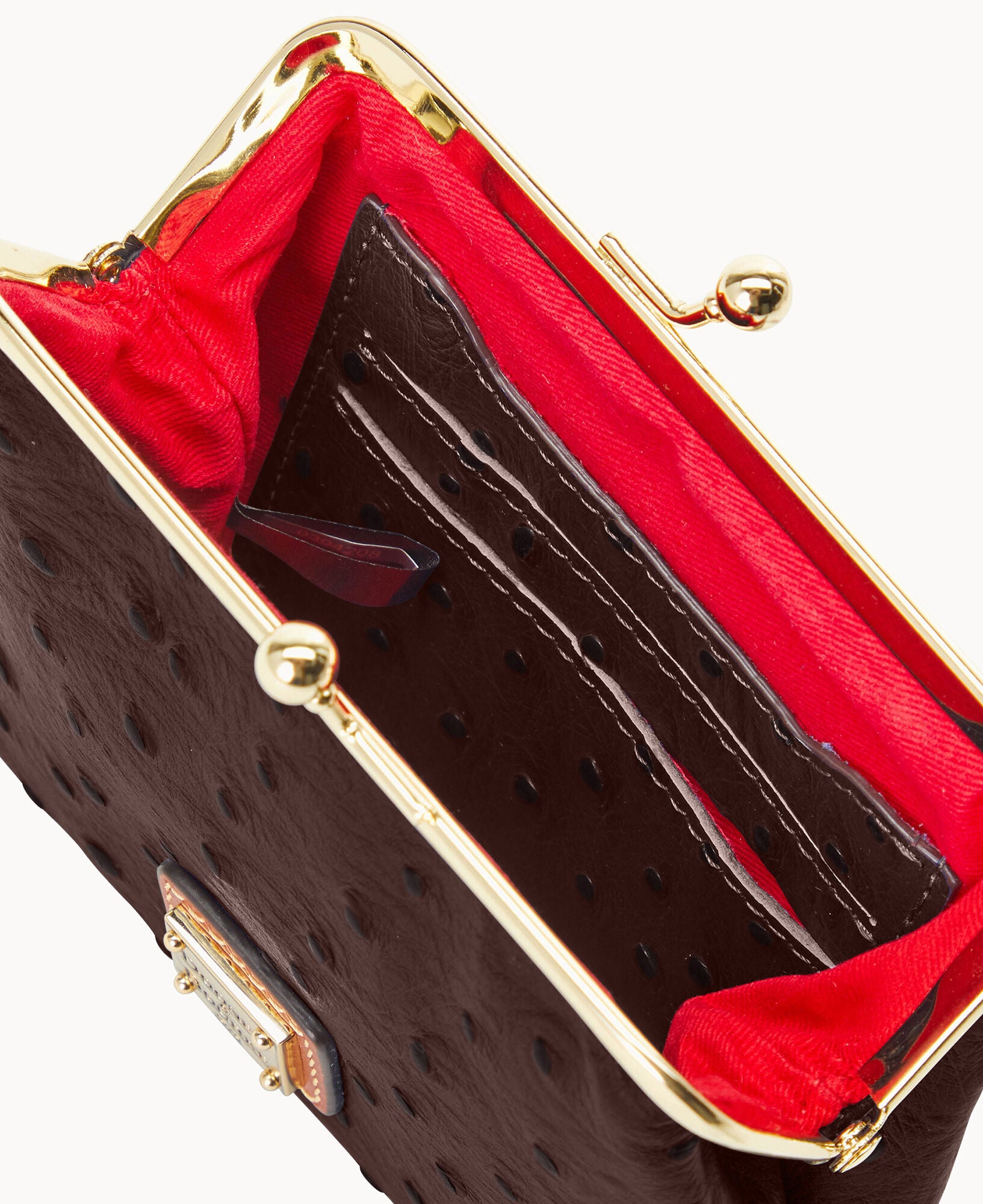 Ostrich Large Framed Purse - Image 9